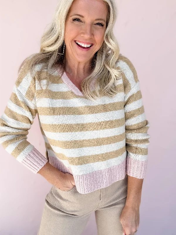 Pink Sands Sweater Fleece Sweater Nylon Polyester