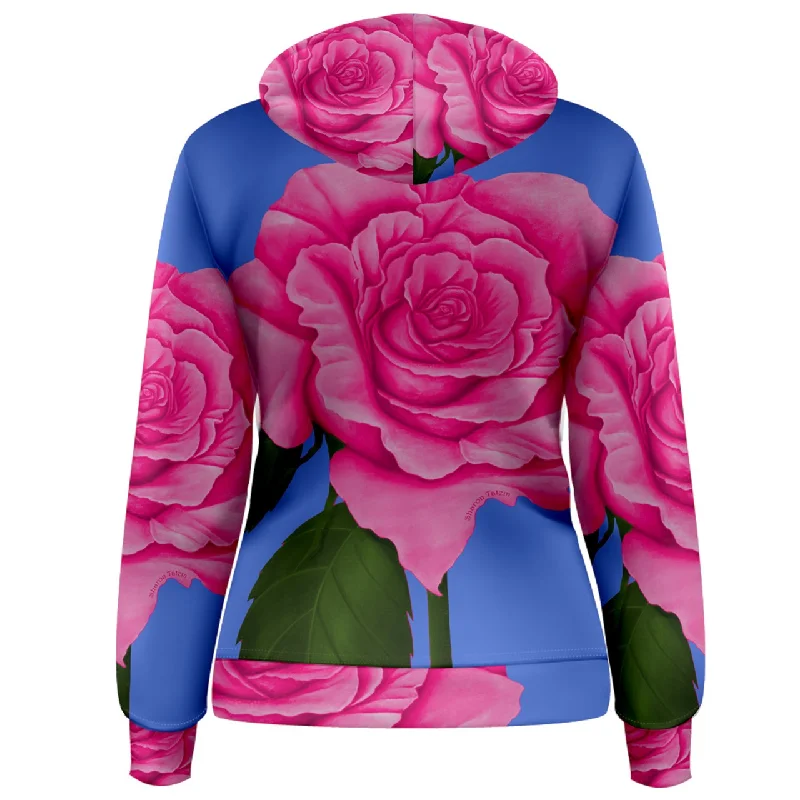 Roses Collections Women's Pullover Hoodie Boxy Neck Sweater