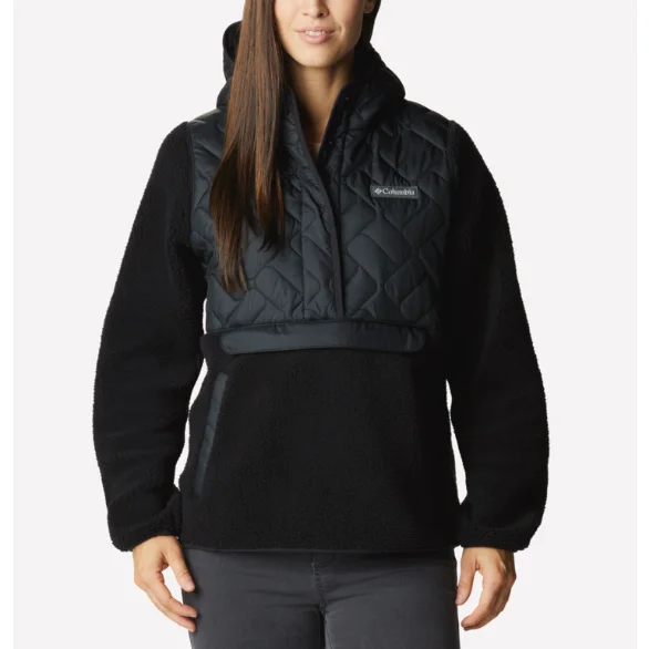 Columbia Sweet View Fleece Hooded Pullover Saggy Sleeve Comfort