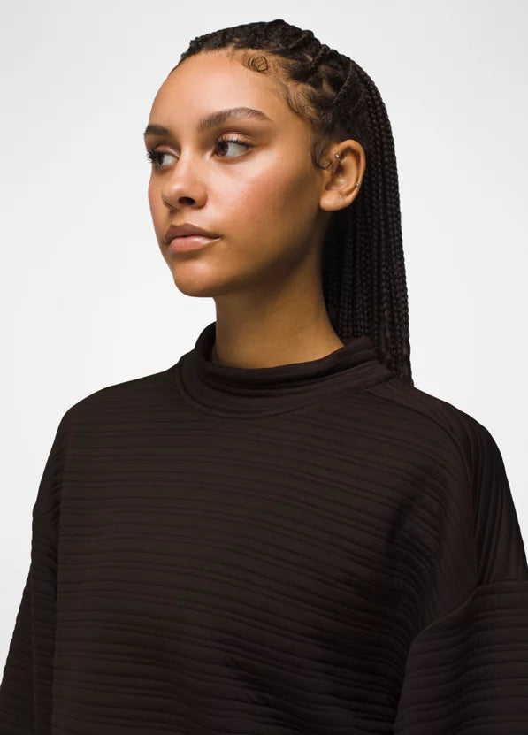 Send Off Pullover Espresso Sabrina Neck Pullover
