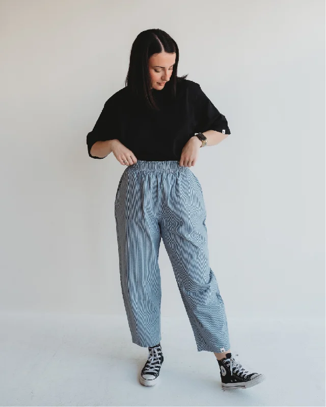 Kate Pin Stripe Denim Trousers Skinny Trousers Denim Stretchy