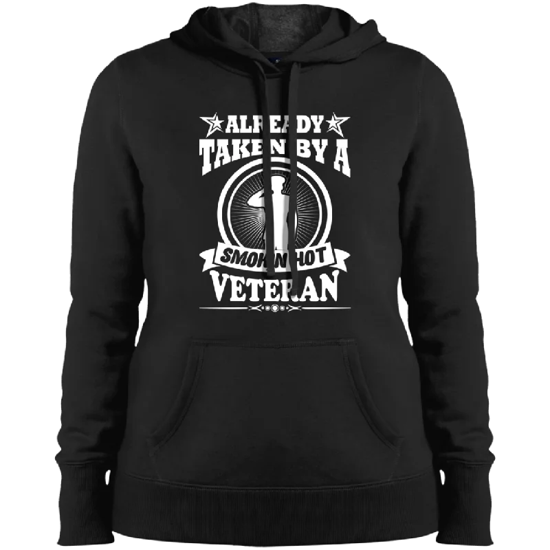 Smokin' Hot Veteran Ladies' Pullover Hooded Sweatshirt Thin Wool Pullover
