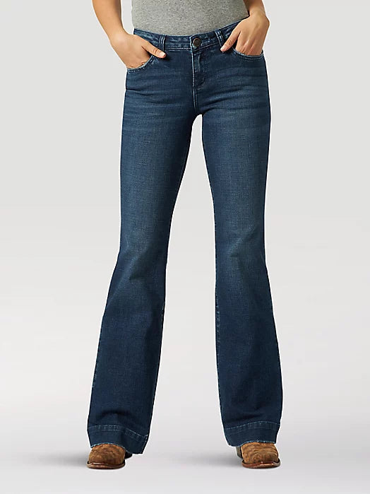 WRANGLER RETRO MAE WIDE LEG TROUSER SOFIA JEAN Trousers Low Rise Relaxed