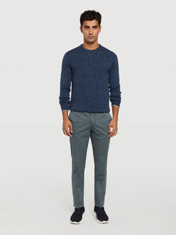 Slim fit garment dye chino trousers Trousers Velvet Soft