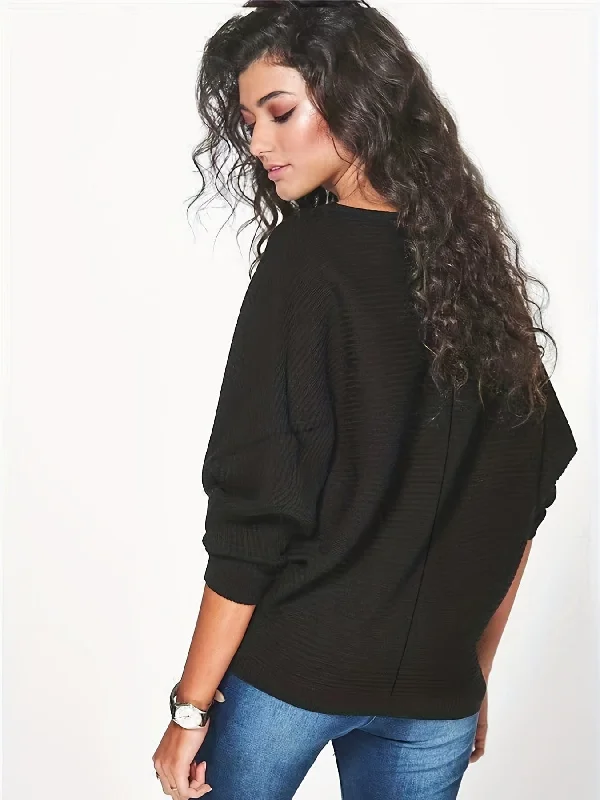 Camel Mock Neck Fitted Long Sleeve Sweater Tailored Straight A-Line
