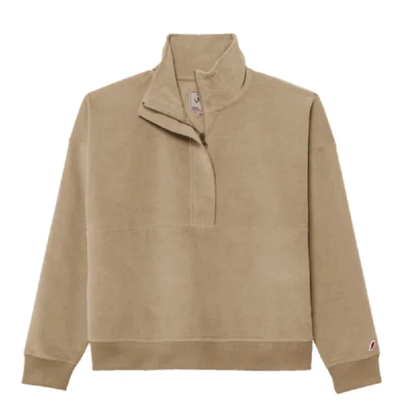 Women’s Half Zip Pullover Boat Neck Sweater