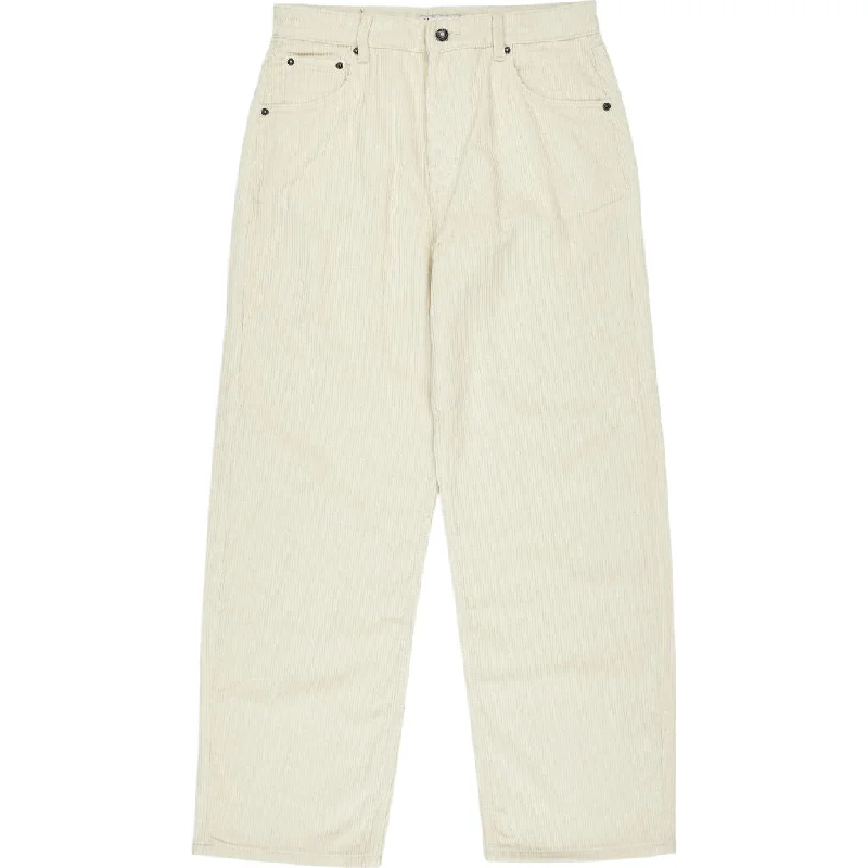 Motel White Corduroy Trousers Trousers Seasonal Trendy