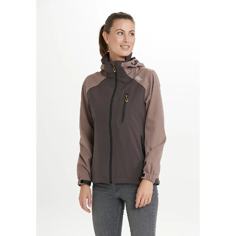 Camelia W AWG Jacket W-PRO 15000 - Shale Mud Embroidered Jacket Appliqued Jacket Beaded Jacket