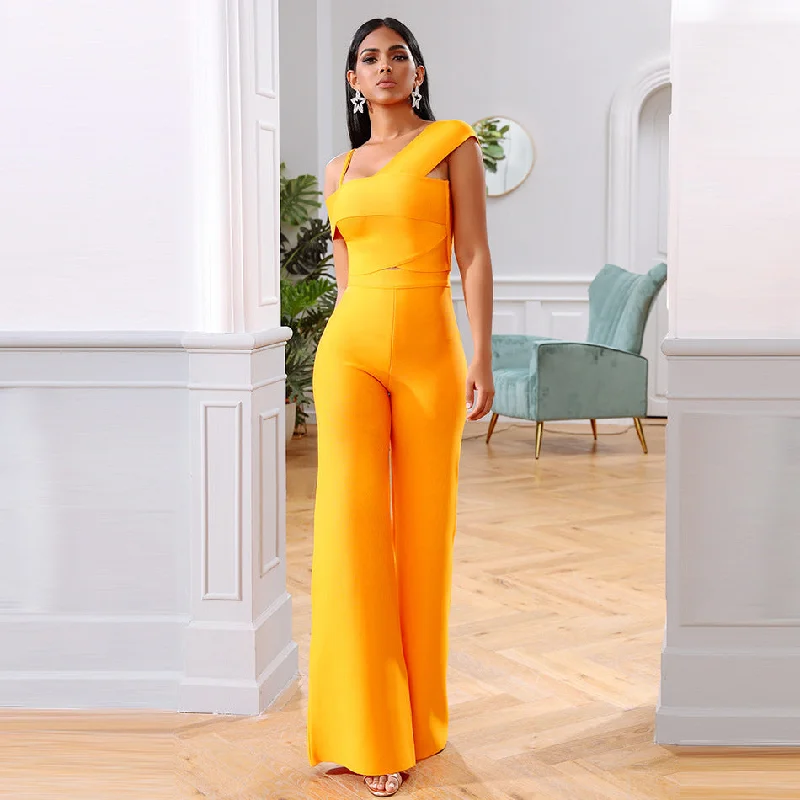 Sexy Sleeves Tops and Trousers Two Pieces Party Suits Trousers Cargo Utility