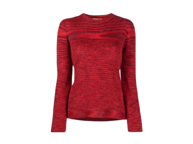 Missoni Intarsia Knit Crew Neck Sweater Layered Multi-layer Single Layer