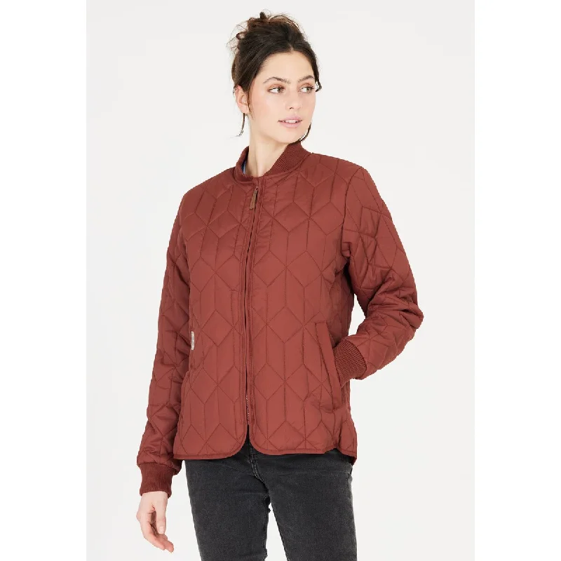 Piper W Quilted Jacket - Henna Print Jacket Jacquard Jacket Patchwork Jacket