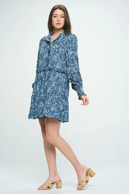 PRINTED BABY DOLL DRESS