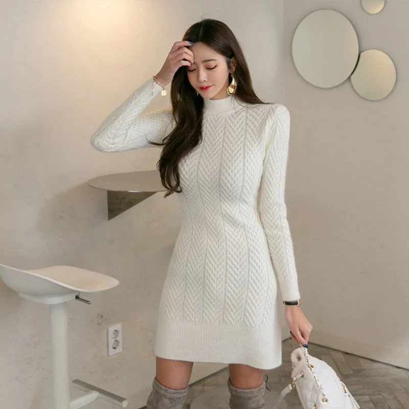 Ashore Shop Womens New Long Sleeve Knit Sweater Dress Sequined Glittery Shiny