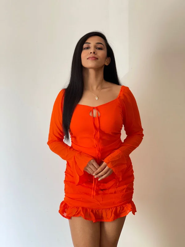 Gemstone orange dress