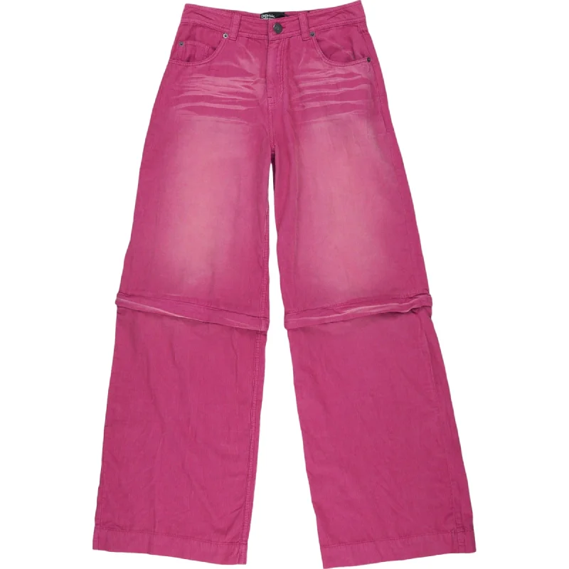 Basic Pleasure Mode Pink Cotton Trousers Trousers Recommended Stylist