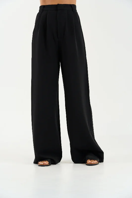 Gentry Trousers Black - Sundays Trousers stylish elegant