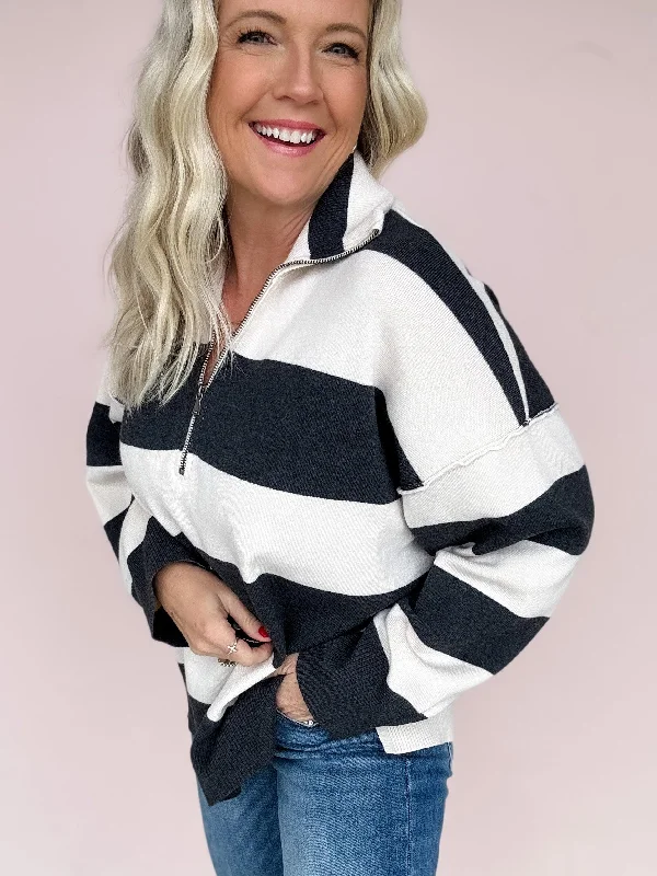 Midnight Streak Sweater Long Sweater Short Sweater Cropped Sweater