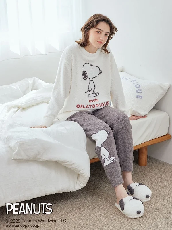 [PEANUTS] Baby Moco Jacquard Pullover & Pants Set Blouson Sleeve Pullover