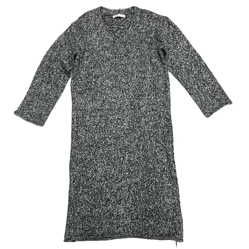 Dress Sweater By Zara In Grey, Size: M Glossy Satin Silk