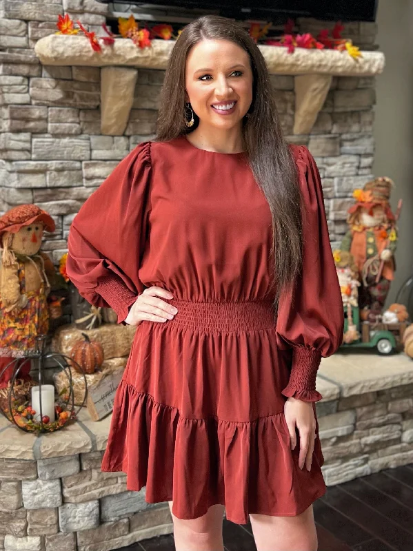 Central Park Stroll Dress {Cinnamon}