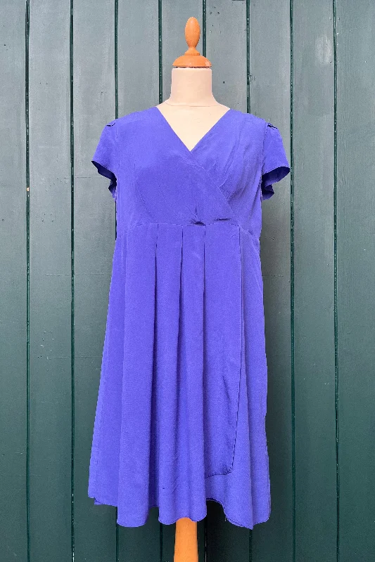 Re-Wear Boden Violet Silk Dress
