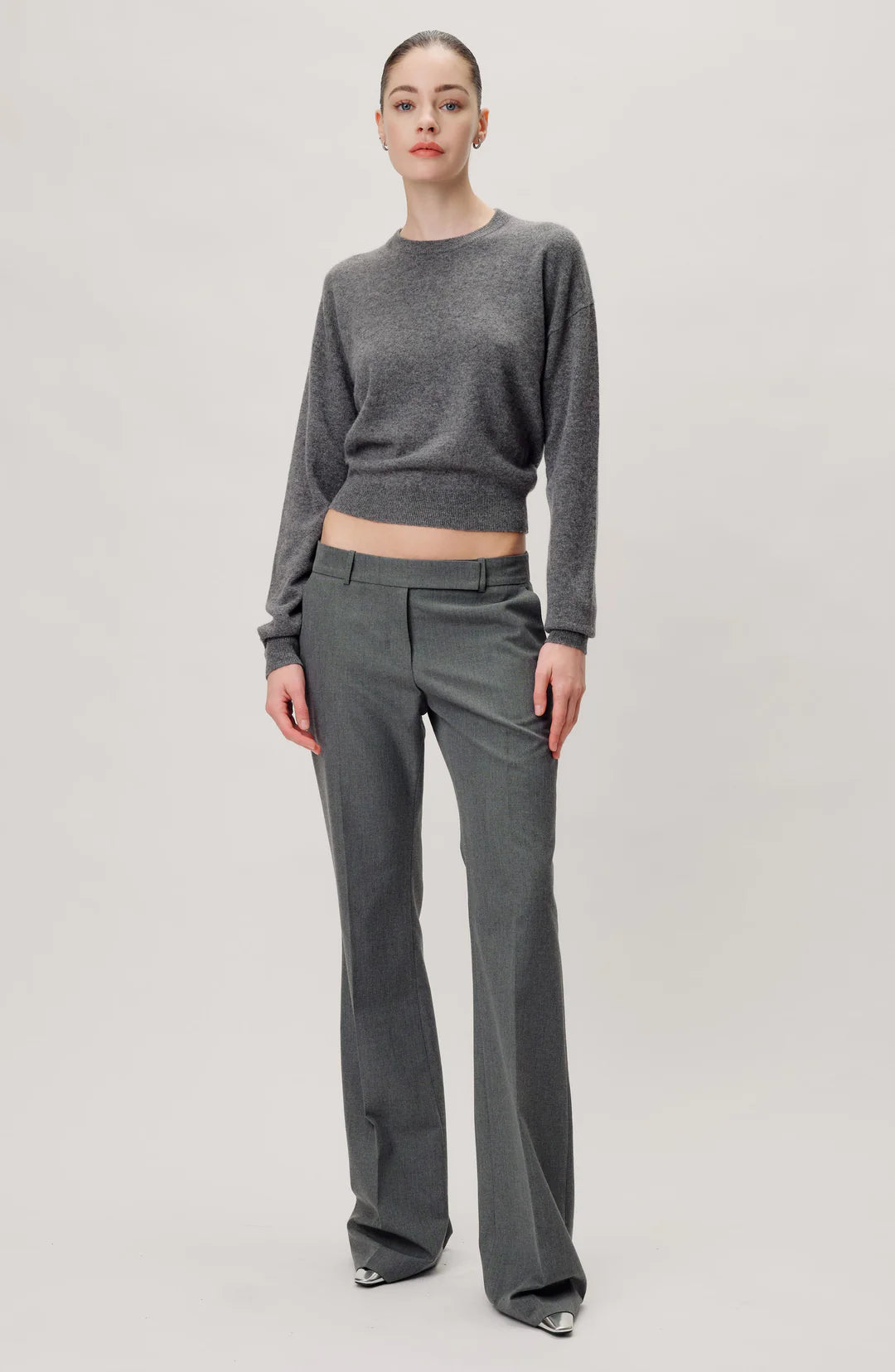 Ronny Kobo - 90's Trouser Pant in Grey Trousers cozy soft