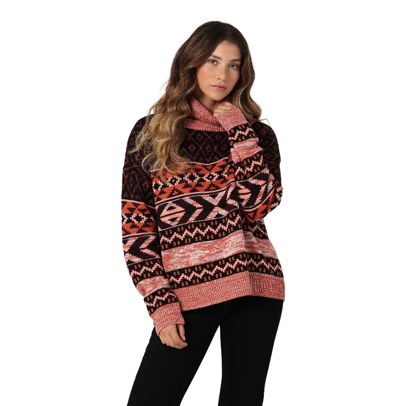 Wrangler Women's Turtleneck Sweater Fleece Fabric Down Fabric Feather Fabric