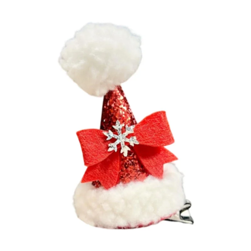 Christmas Hair Clip for Women Unique Hair Pin for Party Fancy Dress Festival Bowknot