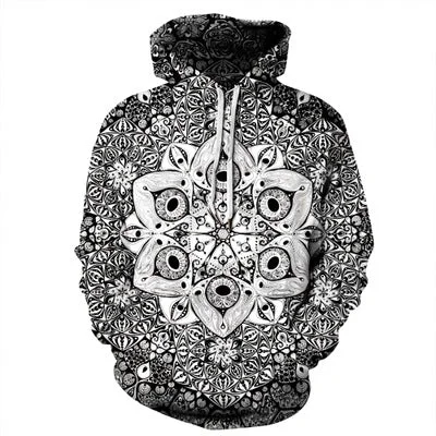Harajuku Print Pullover Hoodies dolman Sleeve Top