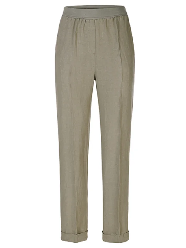 Riani Casual Fit Slip On Linen Trousers 443880 4263 Col 544 Trousers stylish elegant