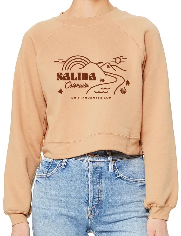 Women's Salida Desert Crop Fleece Pullover Cowl Neck Pullover