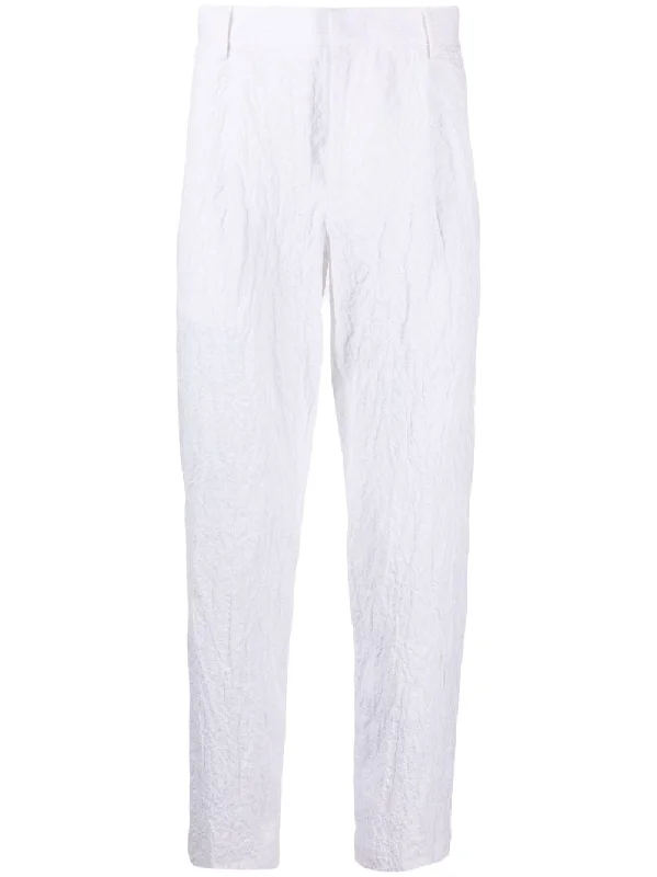 Emporio Armani Trousers White Trousers Solid Black