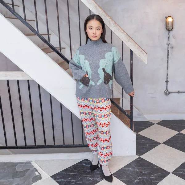 Pullover Sheep Surplice Neck Pullover