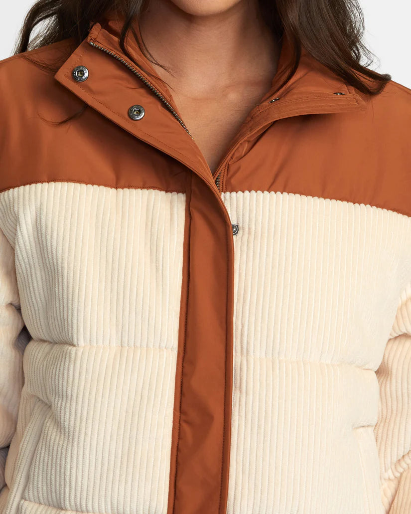 EEZEH PEAASY PUFFER JACKET MOCHA BISQUE Faux Fur Jacket Real Fur Jacket Shearling Jacket