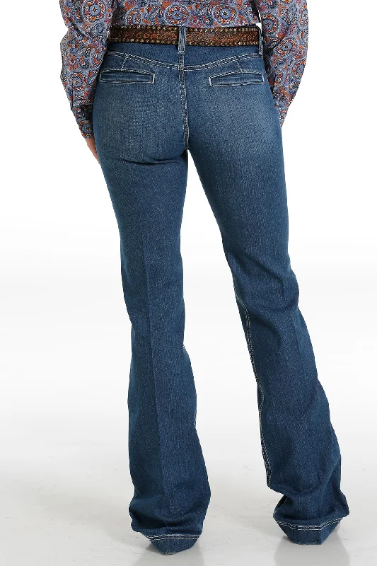 CINCH WOMEN'S LYNDEN MEDIUM STONE WASH TROUSER Trousers Culottes Wide Leg