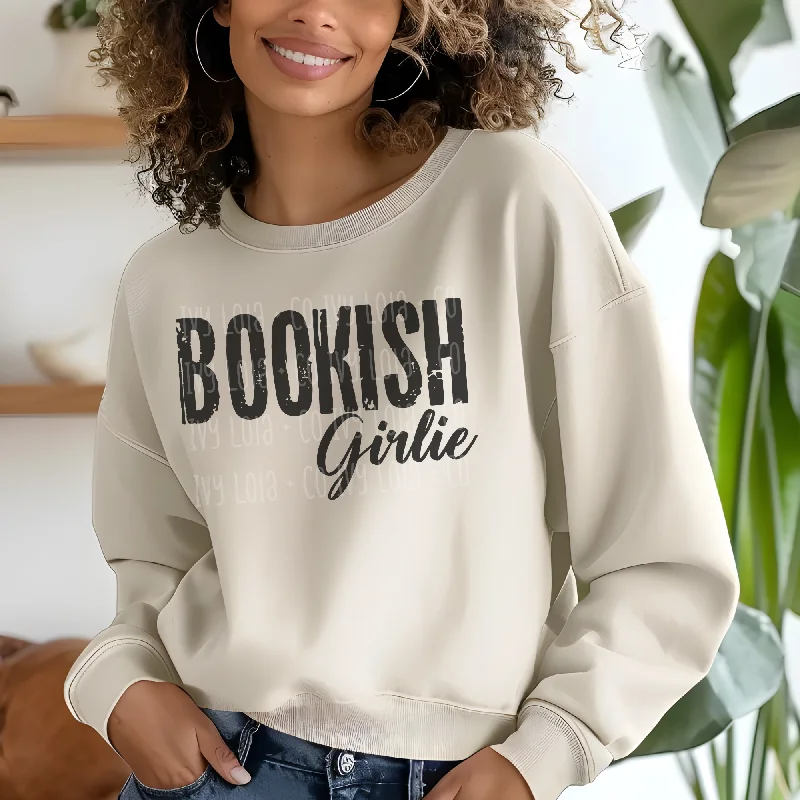 Vintage Style Bookish Girlie Sweater or Tee Ribbed Striped Patterned