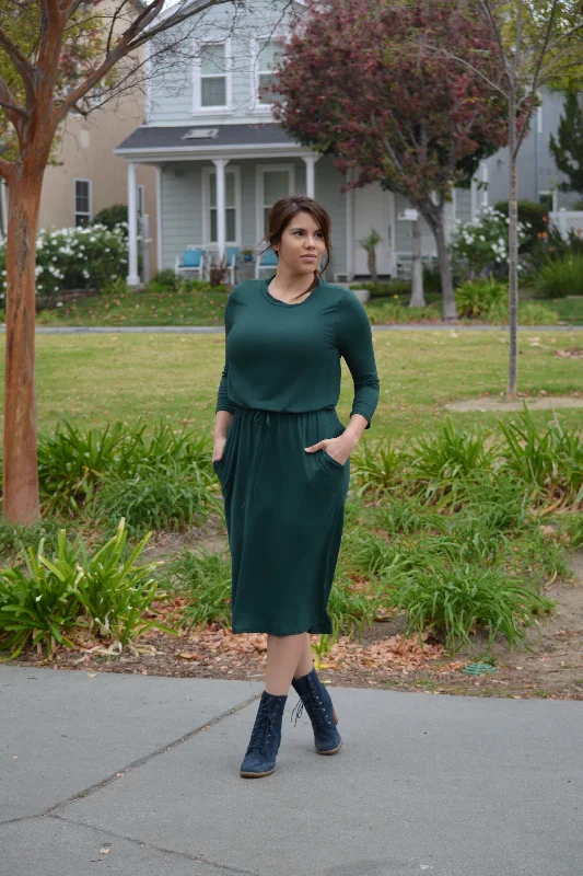 Aria Emerald Green Jogger Dress