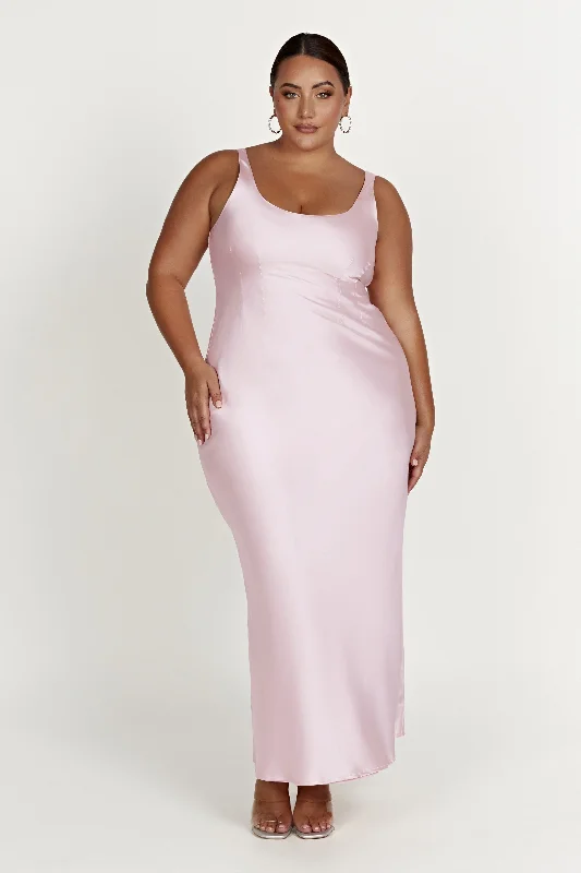 Arora Corset Maxi Dress - Crystal Rose