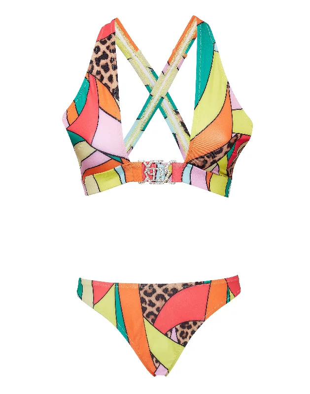 Bikini Rainbow Patchwork