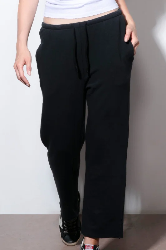 Black Wide Sweats