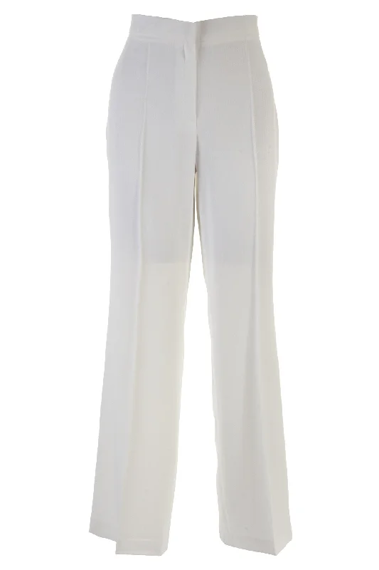 Busy Clothing Womens Ivory Pin Dots Trousers