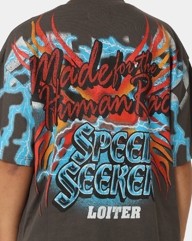 Loiter Speed Seeker Vintage T-Shirt Charcoal