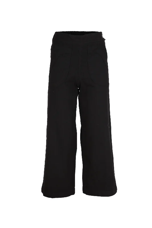 Peggy Canvas Pants Black