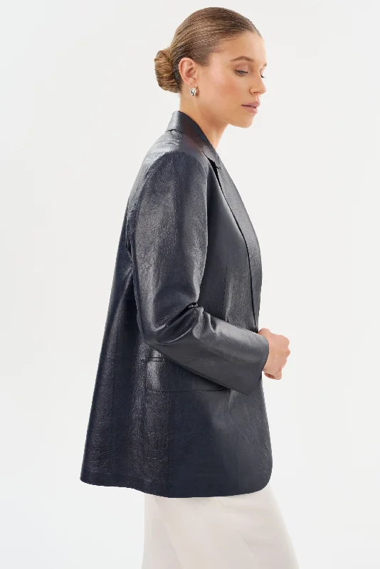 QUIRINA | Leather Blazer