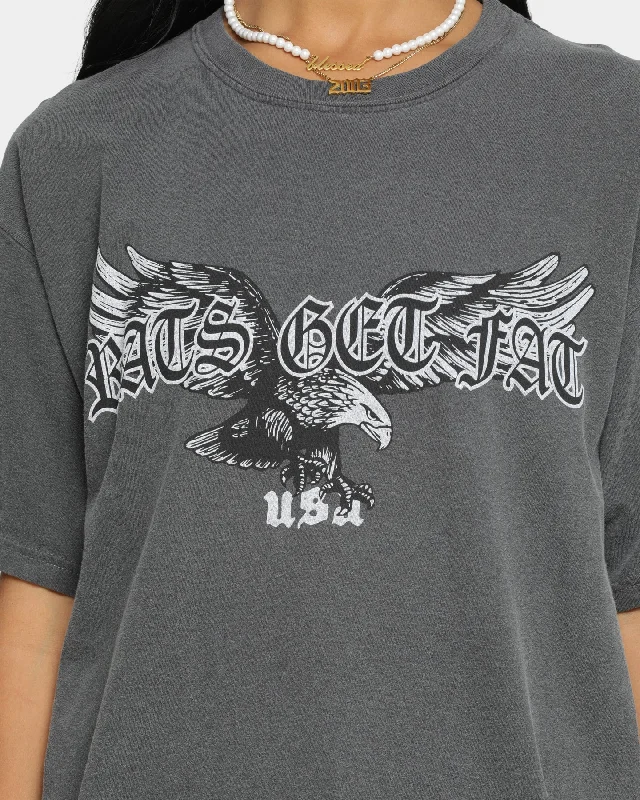 Rats Get Fat Metal Eagle Vintage T-Shirt Pepper