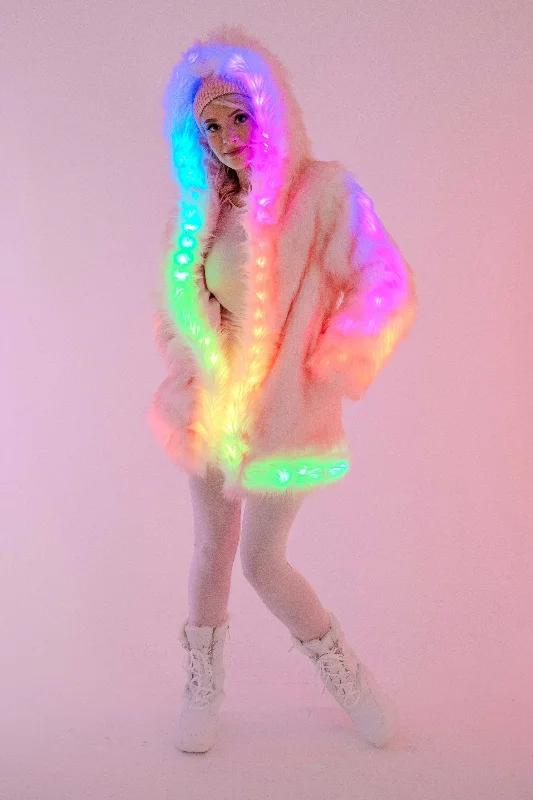 Women's LED C3 2.0 (Cool Classic Cozy) Coat in ""Just The Tip-Light Pink""