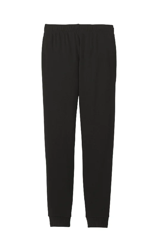 District Womens Perfect Tri Fleece Jogger Sweatpants w/ Pockets - Black