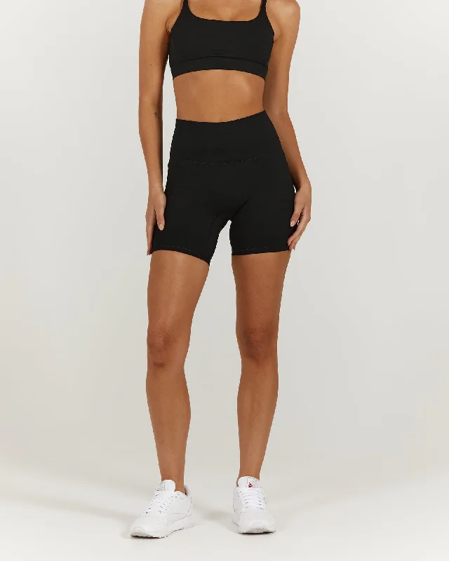 LUXE BIKER SHORTS V2 - BLACK