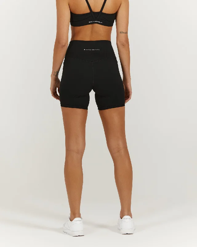 LUXE BIKER SHORTS V2 - BLACK