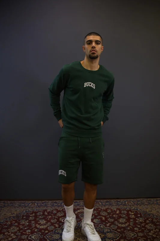 Milwaukee Bucks Playoffs Fleece Shorts - Forest Green